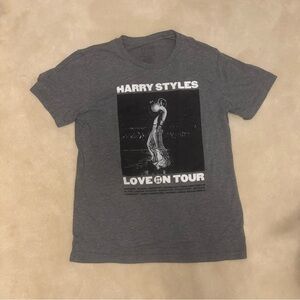 Harry Styles Love On Tour Gray Graphic T-shirt